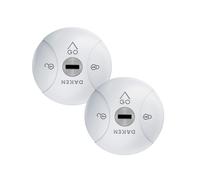 DAKEN Saturn GO doble juego con 2 antirrobos fijos, blanco