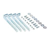 DAKEN Soporte Universal de Montaje para Caja de Herramientas de camión y Remolque Kit de fijación de Acero galvanizado Juego de 4 Soportes con tornillería Completa