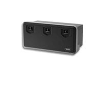 DAKEN WELVET 1000 - Caja de almacenamiento para camiones (plástico, 1030 x 500 x 455 mm, incluye 3 pegatinas de ángulo muerto)