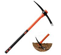 DAKEPOLE Pico de 2,3 kg con mango de fibra de vidrio de 91 cm, para suelos pedregosos, excavación, escarda y trabajos de construcción