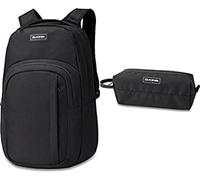 Dakine Mochila Campus L 33L Litros Black & Estuche Black, Negro