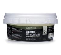 DAKKO Masilla para madera 250 g, Pino claro - Masilla reparadora con fibras de bambú para daños y grietas en muebles y puertas, interior y exterior, secado rápido, resistente al agrietamiento
