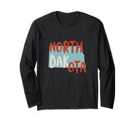 Dakota del Norte Estados Unidos, ND Estado de Dakota del Norte Souvenir Manga Larga