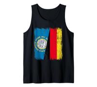 Dakota del Sur, Alemania, Media Bandera, Dakota del Sur, Patrimonio alemán Camiseta sin Mangas