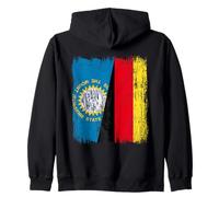 Dakota del Sur, Alemania, Media Bandera, Dakota del Sur, Patrimonio alemán Sudadera con Capucha