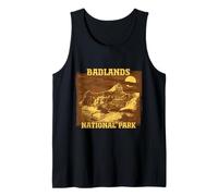 Dakota del Sur Badlands National Park Paisaje Vintage Camiseta sin Mangas