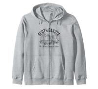 Dakota del Sur Mount Rushmore Bandera Americana Vintage Pride Sudadera con Capucha