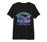 Dakota del Sur Mount Rushmore Bisonte Vintage Pride Camiseta Premium