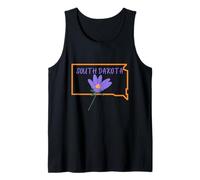 Dakota del Sur State Flower American Pasque Camiseta sin Mangas