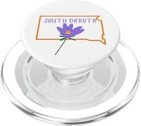 Dakota del Sur State Flower American Pasque PopSockets PopGrip para MagSafe