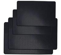 DaKuan Tapete Antideslizante para salpicadero de Coche, 4 Paquetes de 10.5 x 5.7 Pulgadas y 8 x 5.1 Pulgadas, Almohadilla de látex de Gel Antideslizante para teléfono Celular, Gafas de Sol, Llaves,