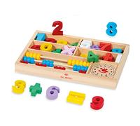 Dal Negro -Aprendizaje Juego Educativo de Madera para Aprender los números y Contar. Adecuado para niños a Partir de 3 años o más, 54020