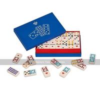 Dal Negro Double 9 Colour Spot Dominoes in Box