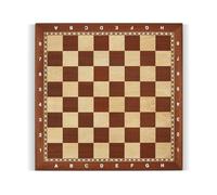 Dal Negro - Tablero de ajedrez de madera con letras y números, tablero de juego de 40 x 40 cm