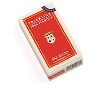 Dal Negro "Triestine Plastic" Baraja tradicional de cartas regional Trieste con estuche rojo. * Baraja de 40 cartas