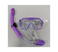 (dal viola) Maschera subacquea professionale e set boccaglio Easy Breath per il nuoto