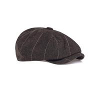 Dalababa Gorras Planas Hombre, Boina Sombreros Newsboy Cap Baker Boy Hat, 8 Panel Gatsby Ivy Irish Cap para Hombres y Mujeres, Café