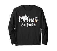 Dalada Perahera Sri Lanka Festival tee Art Kandy Travel Manga Larga