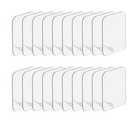 DALAETUS 20 Piezas Cinta Adhesiva de Doble Cara Extrafuerte, Cinta Doble Cara Transparente, Lavable, Gel Nano, Sin Rastro, 6cm, para Montaje DIY Artesanía Hogar Oficina Paredes Suelo Puertas Colgar