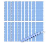 DALAETUS 241 Piezas Extensiones de Cinta Adhesiva Set con 1 Piezas Pinzas de Punta Curva,Azul Cinta de Extensión de Pelo para Trama del Cabello,Impermeable Cinta Adhesiva Doble Cara para Reemplazo