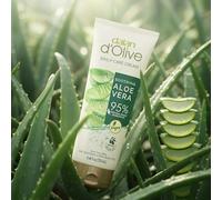 Dalan d'Olive Crema de manos y cuerpo con aloe vera, 250 ml, 95% ingredientes naturales, hidratante vegana