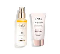 d'alba First Spray Serum con Trufas Blancas + d'alba Loción Solar Tonificante Waterfull SPF50+PA++++ de Trufa Blanca italiana, Crema Solar