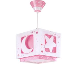 Dalber 63232S Moon and Stars, Lámpara Colgante Luna y Estrellas Rosa, E27