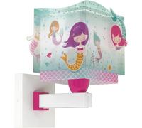 Dalber Aplique de pared infantil Mermaids Sirenas, lámparas infantiles