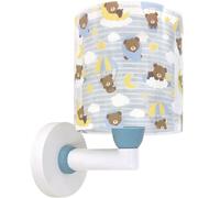 Dalber Lámpara Aplique De Pared Infantil Baby Teddy Ositos Nubes Azul, 41579T, E27