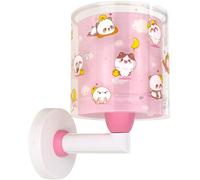 Dalber Lámpara Aplique De Pared Infantil Kawaii Friends Rosa animalitos, 41769S, E27