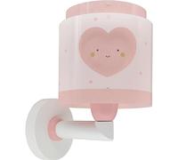 Dalber Lámpara Aplique Pared Infantil Baby Dreams Corazones Rosa 76019S | Lámpara aplique de pared con instalación directa a la corriente o mediante cable con interruptor incluido.