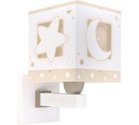Dalber Lámpara aplique de pared infantil Moonlight Luna y Estrellas Beige, 63239B, E27