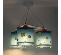 Dalber Lámpara colgante infantil Planet, 3 luces