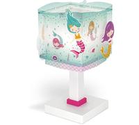 Dalber Lámpara de mesa o mesita infantil Mermaids Sirenas, lámparas infantiles, 63441, E14