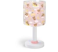 Dalber Lámpara Infantil De Mesa, Mesita y Luz Quitamiedos Baby Teddy Ositos Nubes Rosa, 41571S, G4-4W LED - Bombilla incluida