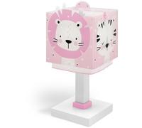 Dalber Lámpara Infantil De Mesa o Mesita Baby Jungle Pink Animales Jungla, 63111NS, G4-4W LED - Bombilla incluida