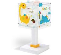 Dalber Lámpara Infantil De Mesa o Mesita Dinos Dinosaurios, 73451N, G4-4W LED - Bombilla incluida