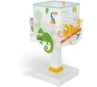 Dalber Lámpara Infantil De Mesa o Mesita Happy Jungle Camaleón animales, 63311N, G4-4W LED - Bombilla incluida