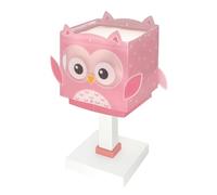 Dalber Lámpara Infantil De Mesa o Mesita Little Pink Owl Pequeño Búho, 64481N, G4-4W LED - Bombilla incluida
