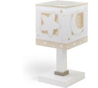 Dalber Lámpara Infantil De Mesa o Mesita Moonlight Beige Luna y Estrellas, 63231NB, G4-4W LED - Bombilla incluida