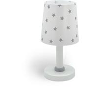 Dalber Lámpara Infantil de Mesa Star Light Estrellas Blanca 82211B E14 | Habitación niños; brilla en la oscuridad