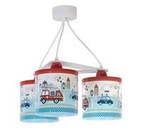 Dalber Lámpara infantil de Techo Colgante 3 luces Police Policía Coches Bomberos (60614)