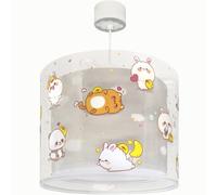 Dalber Lámpara Infantil De Techo Colgante Kawaii Friends Gris animalitos, 41762E, E27