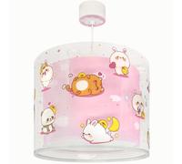 Dalber Lámpara Infantil De Techo Colgante Kawaii Friends Rosa animalitos, 41762S, E27