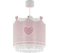 Dalber Lámpara Infantil De Techo Little Queen Corona Princesa Corazones Rosa (61102), lámparas infantiles