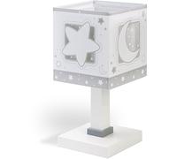 Dalber Lámpara Mesilla Infantil Luna y Estrellas Moon Light Gris, 40 W