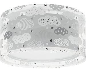 Dalber Lámpara plafón de techo infantil Clouds Nube Gris, plafones infantiles