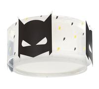 Dalber Lámpara Plafón De Techo Infantil Dark Hero Superhéroe, 2 luces E27-15W, habitación niños, Plafones Infantiles, E27-2 x 15W, 61806M