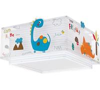 Dalber Lámpara plafón de techo infantil Dinos Dinosaurios Animales, plafones infantiles, 73456, E27