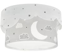 Dalber Lámpara plafón de techo infantil Moon Luna y Estrellas Gris, plafones infantiles